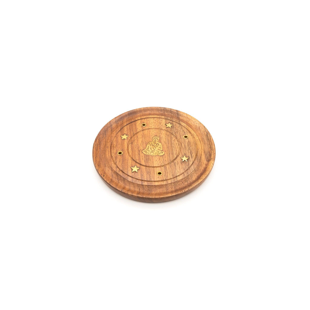Small Incense Burner Plate - Buddha Inlay - Evolve Yourself 